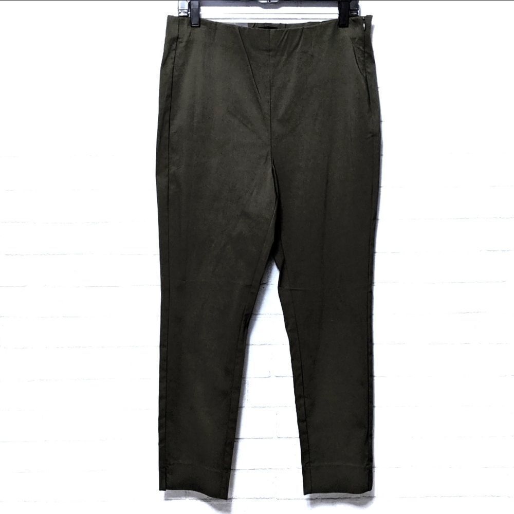 NWT WHO WHAT WEAR Army Green Skinny Pants 14
